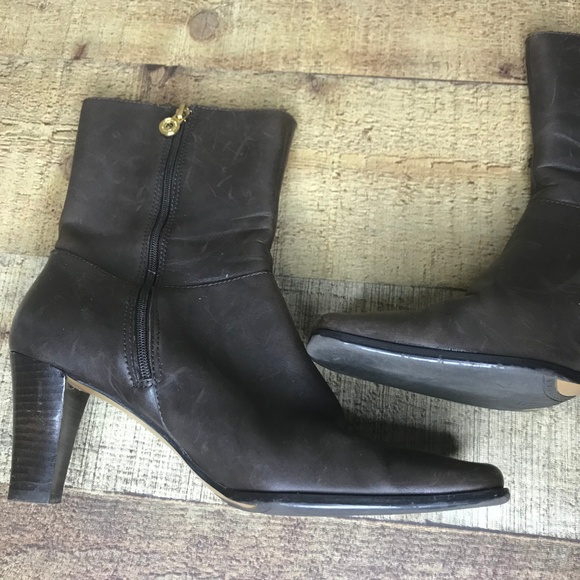 Atienne Aigner brown ankle boot size 7.5 M - Picture 3 of 4